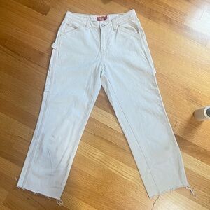 Dickies Cream Straight-Leg Carpenter Jeans